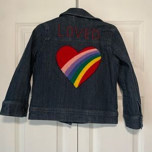 Hanna Andersson “Loved” jean jacket - size US 5